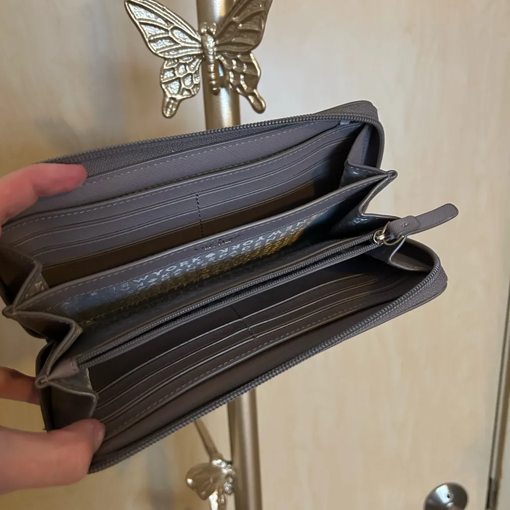 Kate Spade Gray and Glitter wallet - Image 3