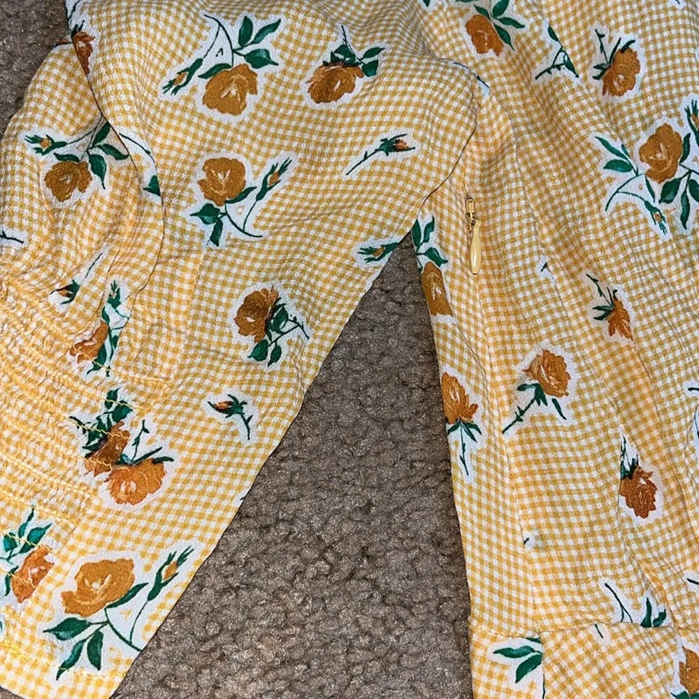 Rixo London Belle Floral Gingham Check Silk - Image 11