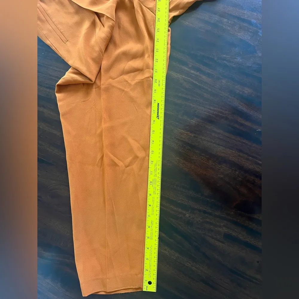 Massimo Dutti Orange Tapered Pants Women’s Size 10 (EU42) - Image 7