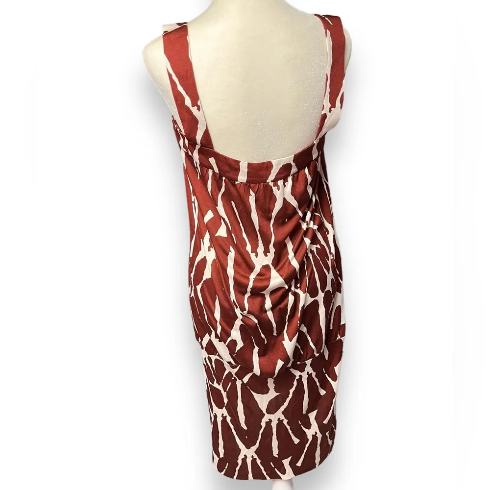 DIANE VON FURSTENBERG Matilda Silk Dress jiraffe size 8 - Image 4