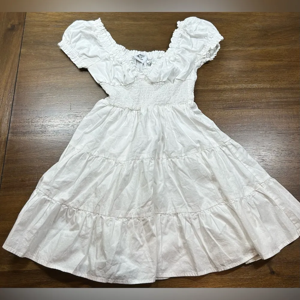 Princess Polly Size 4 White Daniela Mini Dress - Image 3