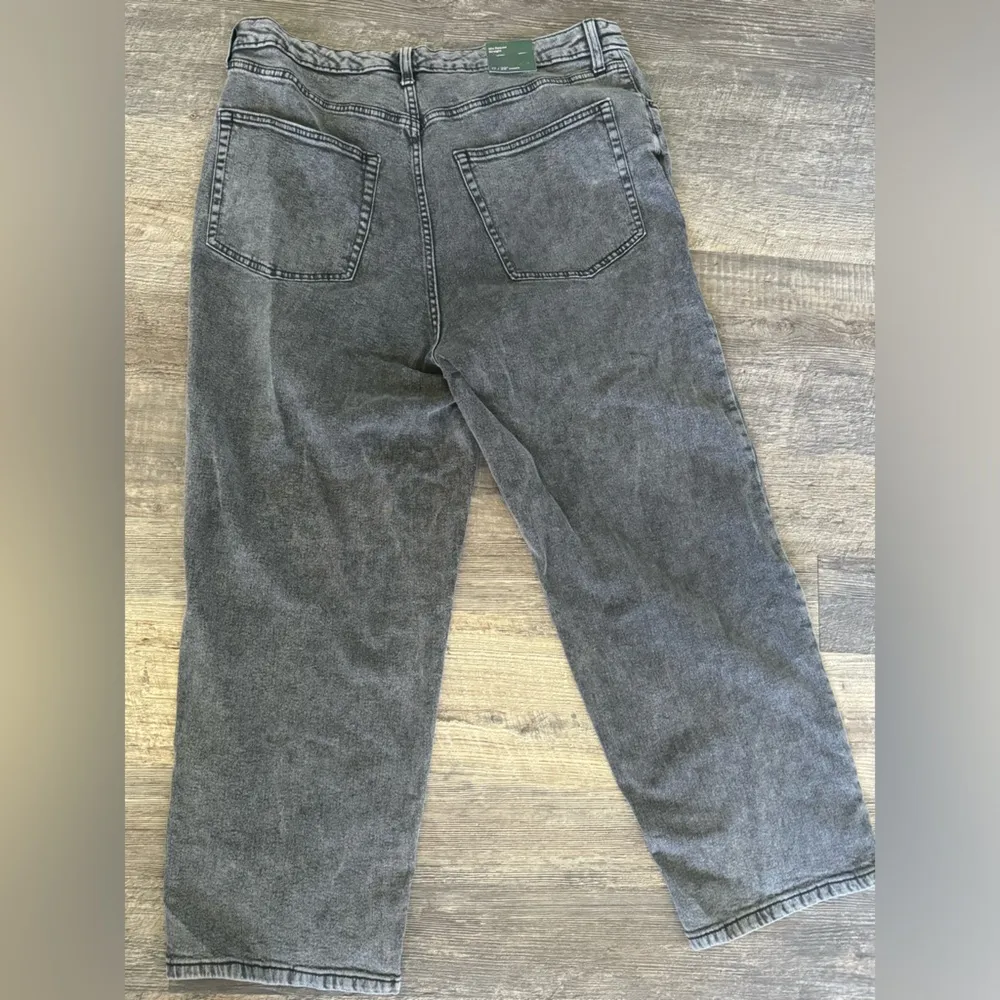 NWT  90s Relaxed Straight Jeans Womens  Stretch Black Wash Sz 17 - Image 4