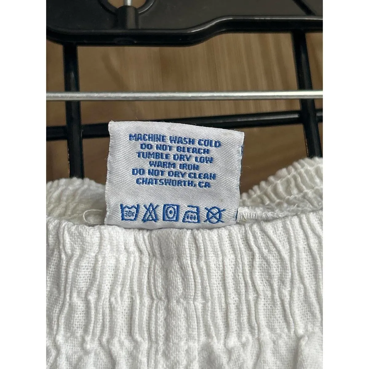 NWT Sea Breeze of California Women's White Crop Pants Size 3X Elastic Baggy - Image 5