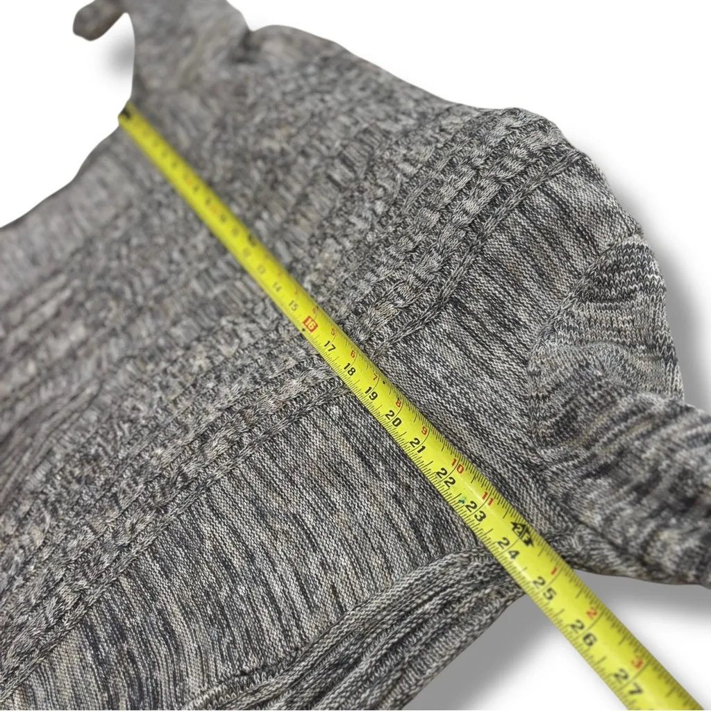 NIC+ZOE Marbled Gray Long Sleeve Draped Waterfall Cardigan Sweater Duster β XL - Image 5