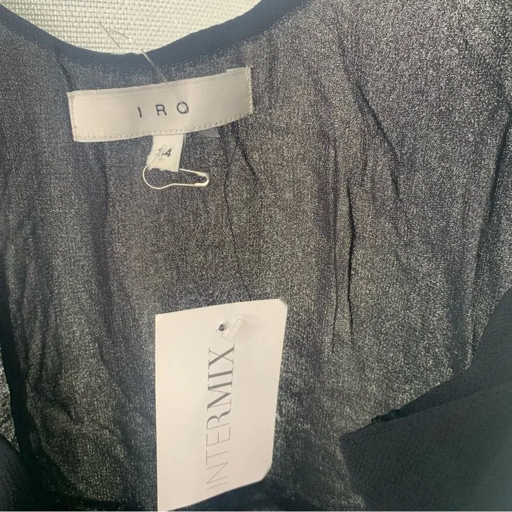 IRO black embroidered apoline playsuit romper size 34‎ - Image 7