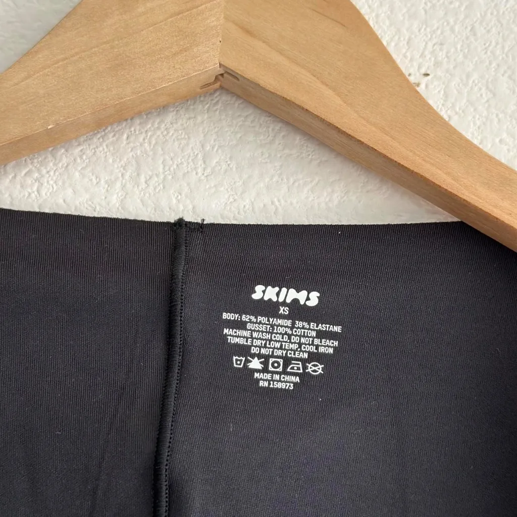 Skims Body Long Slip Dress in Onyx, Size X-Small - Image 5