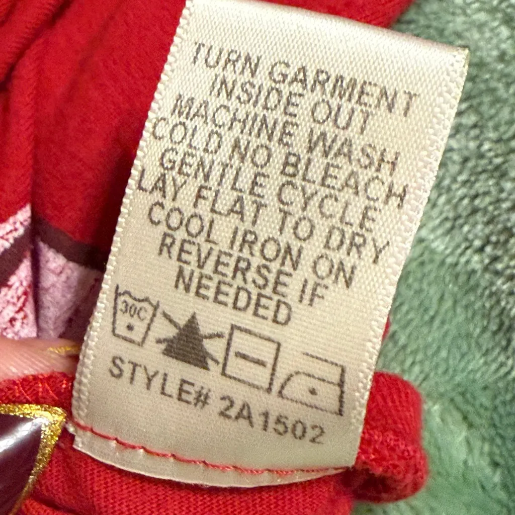 Y2K Red Graphic Baby Tee Stop & Smell Daisies L Size L - Image 6