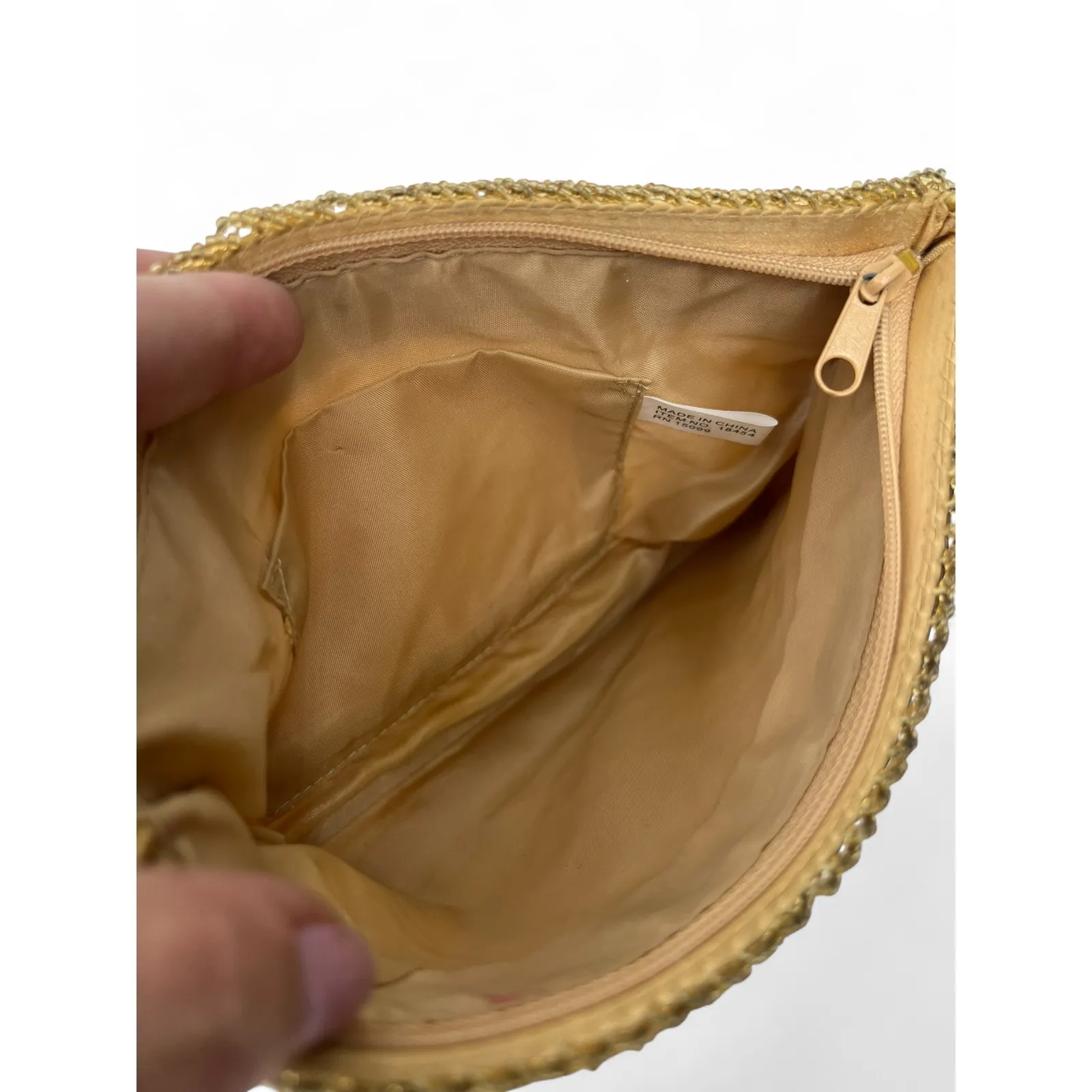 Antique vintage 20's 1920's beaded handbag Clutch Purse Crossbody Art Deco bag - Image 7