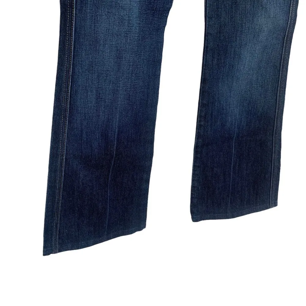 7 For All Mankind Jeans Womens Size 28 A Pocket Boot Flare Dark Wash Stretch USA - Image 3