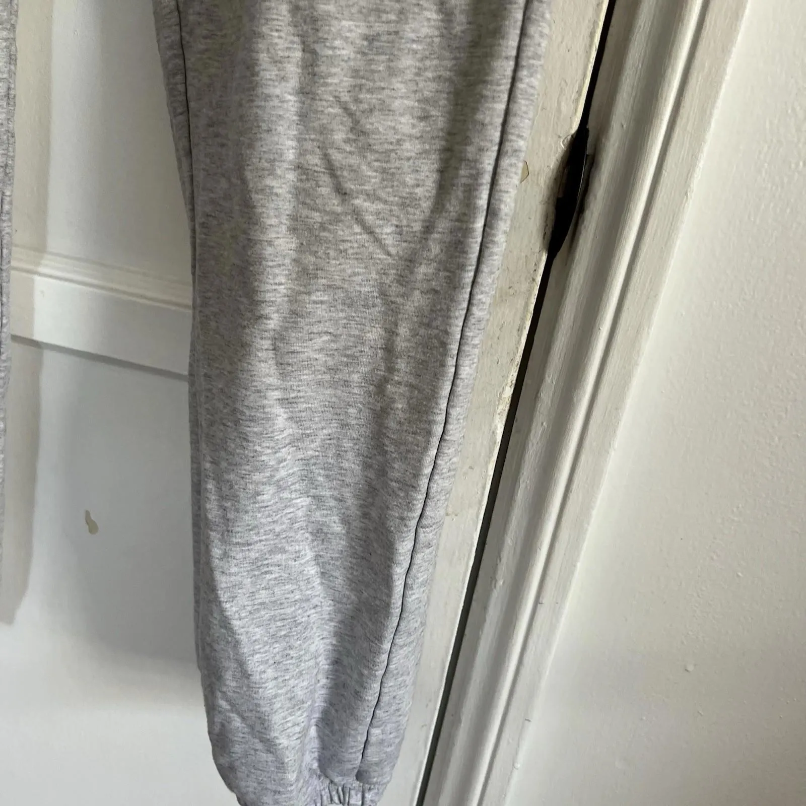 Juicy Couture Grey Sweatpants With Logo Printed Waistband Women's Size Medium - Image 3