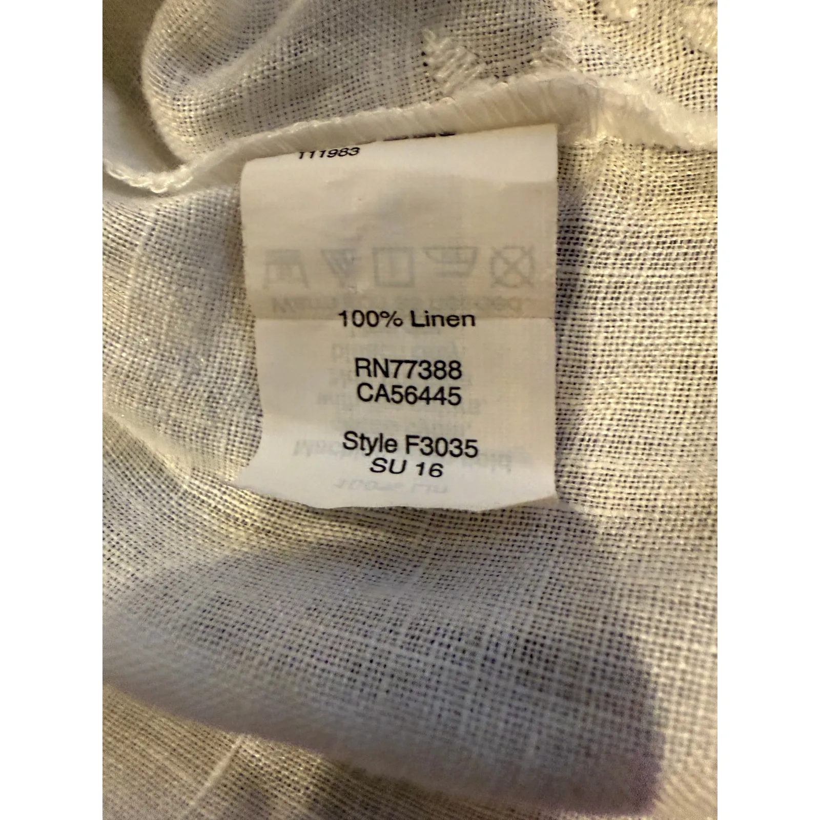 J. Crew Lightweight Linen Embroidery Scalloped Hem and Short Sleeve Top 2 White - Image 9