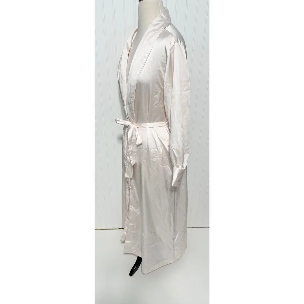 Bert Yelin For Iris Vintage Long Sleeve Collar Sleeping Robe Pink ILGWU Small - Image 6