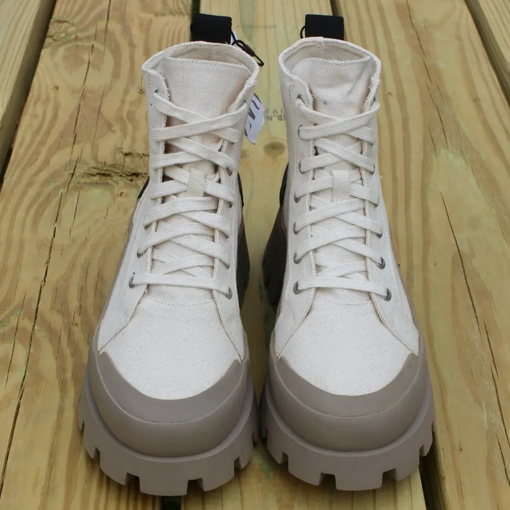 ZARA Ladies Lace Up Ankle Boot Sz 9 - Image 3