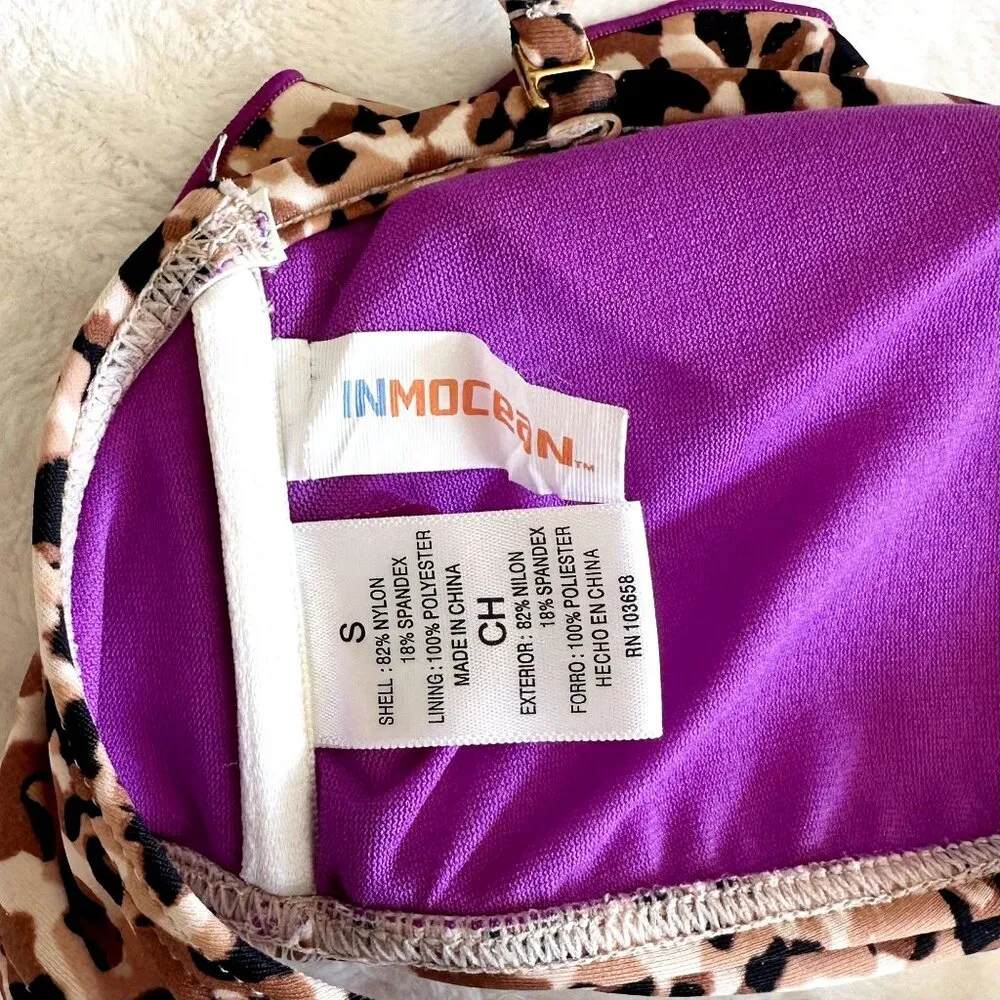 Cheetah Print Bikini Top - Image 3