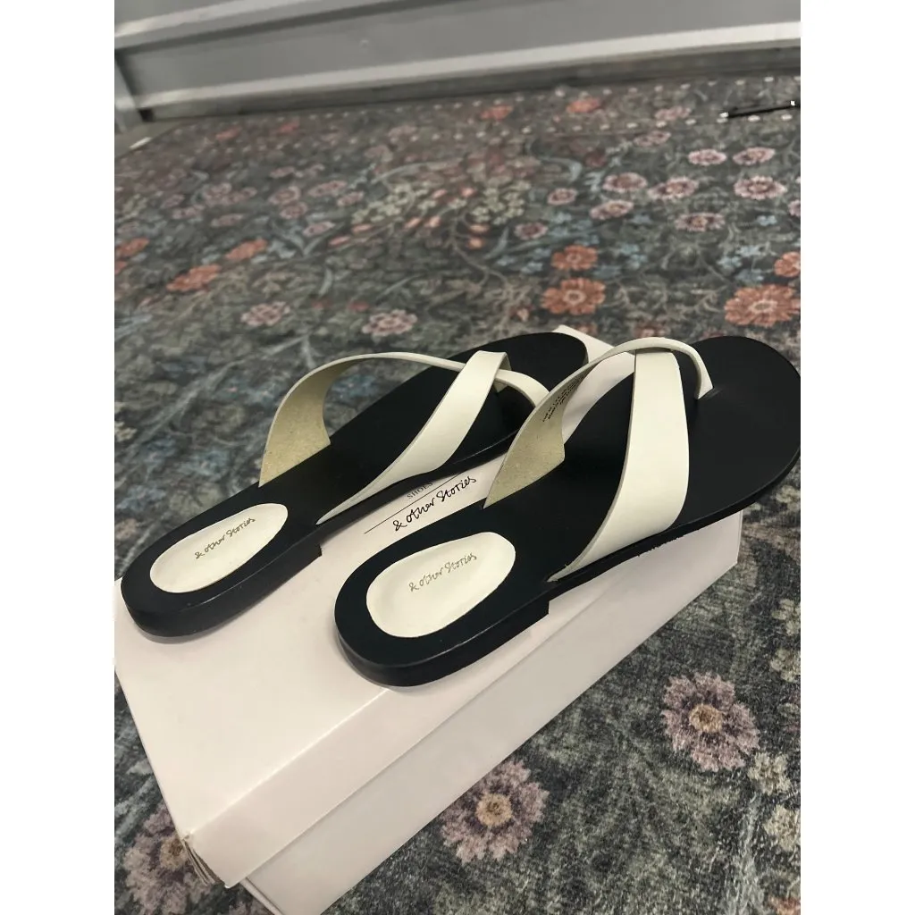 & OTHER STORIES Sana Flat White Womens Size US 10 - Image 5