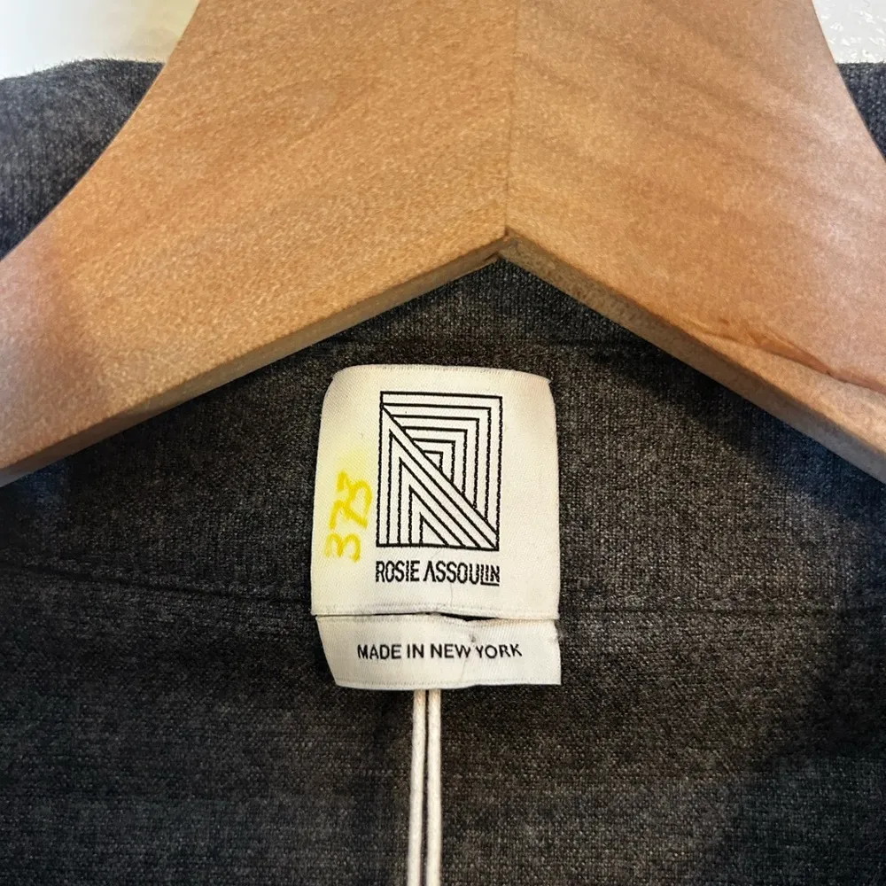 Rosie Assoulin Virgin‎ Wool Blend Midi Button - Image 9