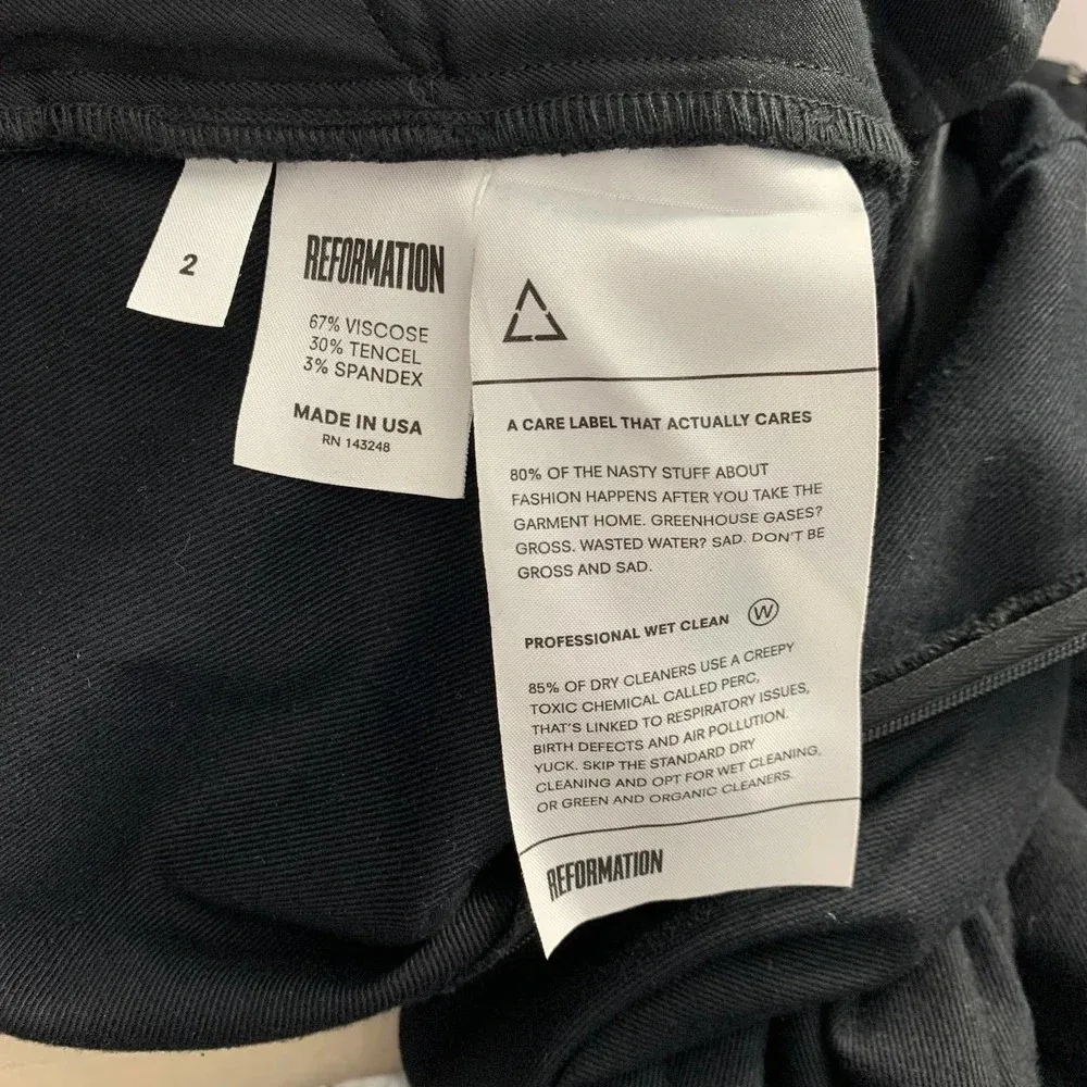 Reformation Sophie Lace‎ Up Sleeveless Ponte Jumpsuit Black Size 2 - Image 13