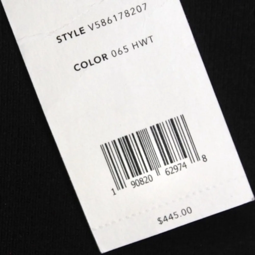 Vince | Cold Shoulder Black & Gray Striped Mock Neck Sweater - Image 6