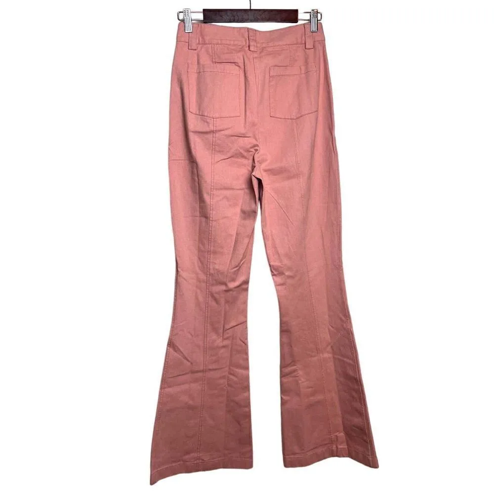 LoveShackFancy Meyerson Flared Pants NWT Sz. 6 - Image 7