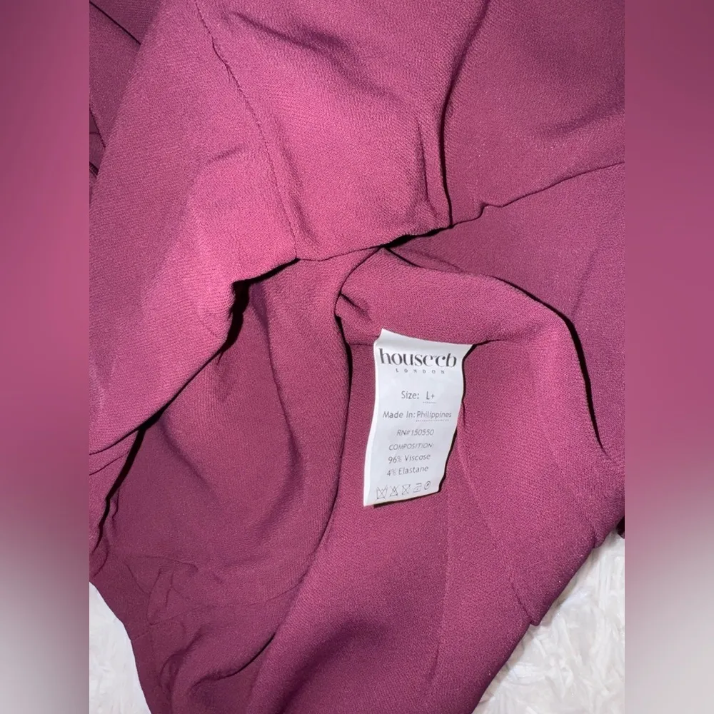 NWOT HOUSE OF CB Alia Mulberry Mini Dress sz XL - Image 9