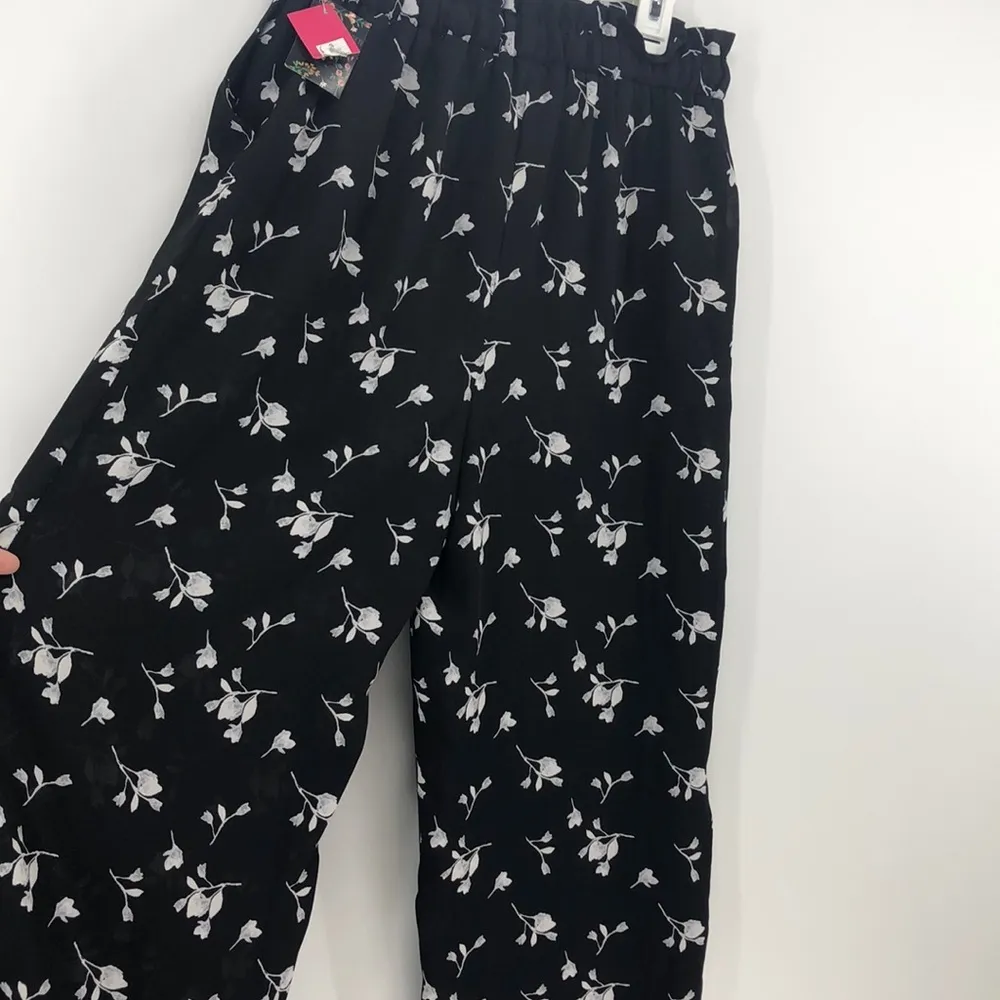 Xhileration wide leg patterned semi sheer pant - Image 7