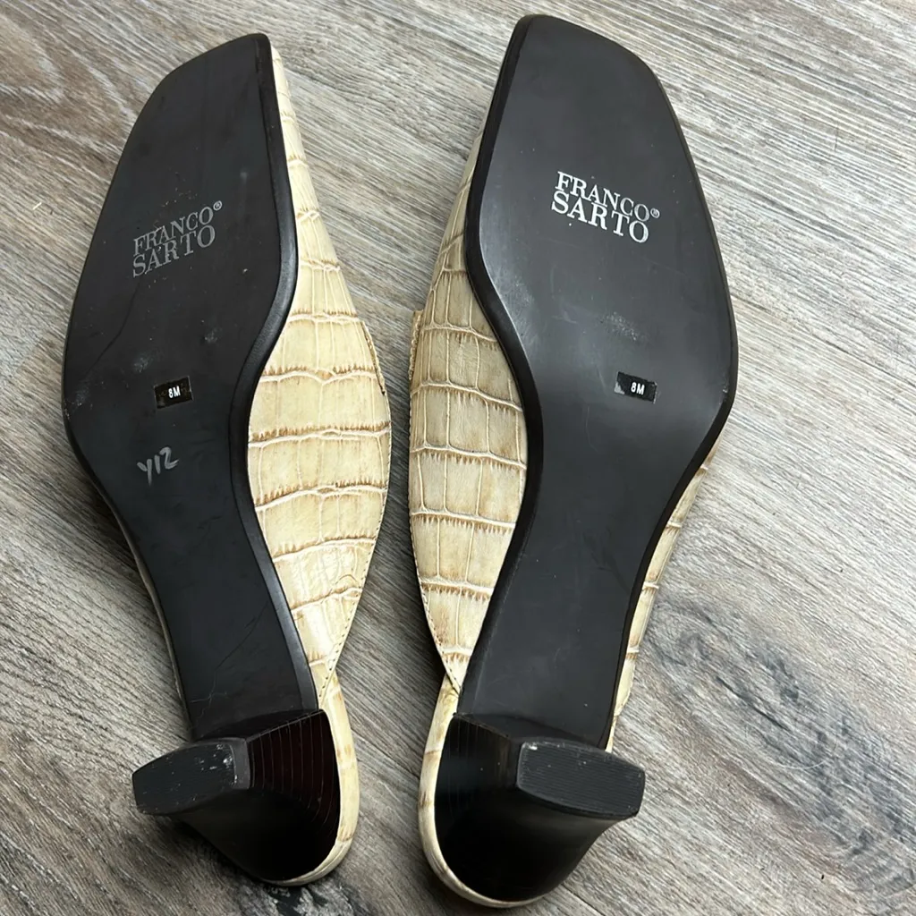 Franco Sarto Croc-Embossed Pumps  Size 8 - Image 10
