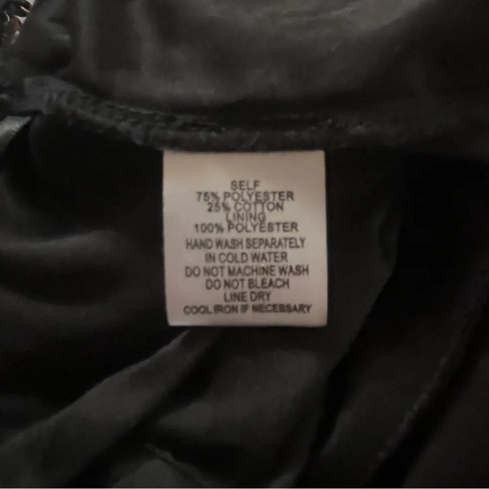 Cotton Candy LA black cinched side skirt with zipper closure in back, size XS - Image 5