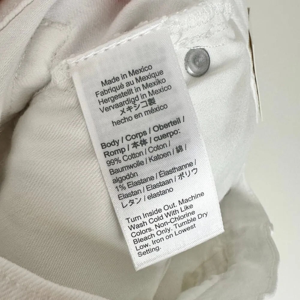 J.Crew Petite Full Length Slim Wide Leg Jean White Relaxed High Rise US 26 NWT - Image 9