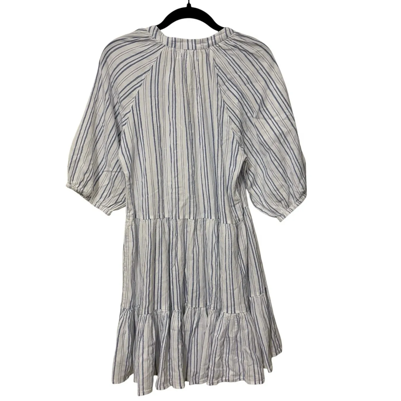 Apiece Apart 100% Cotton Blue White Striped Mini Dress Size XS - Image 5