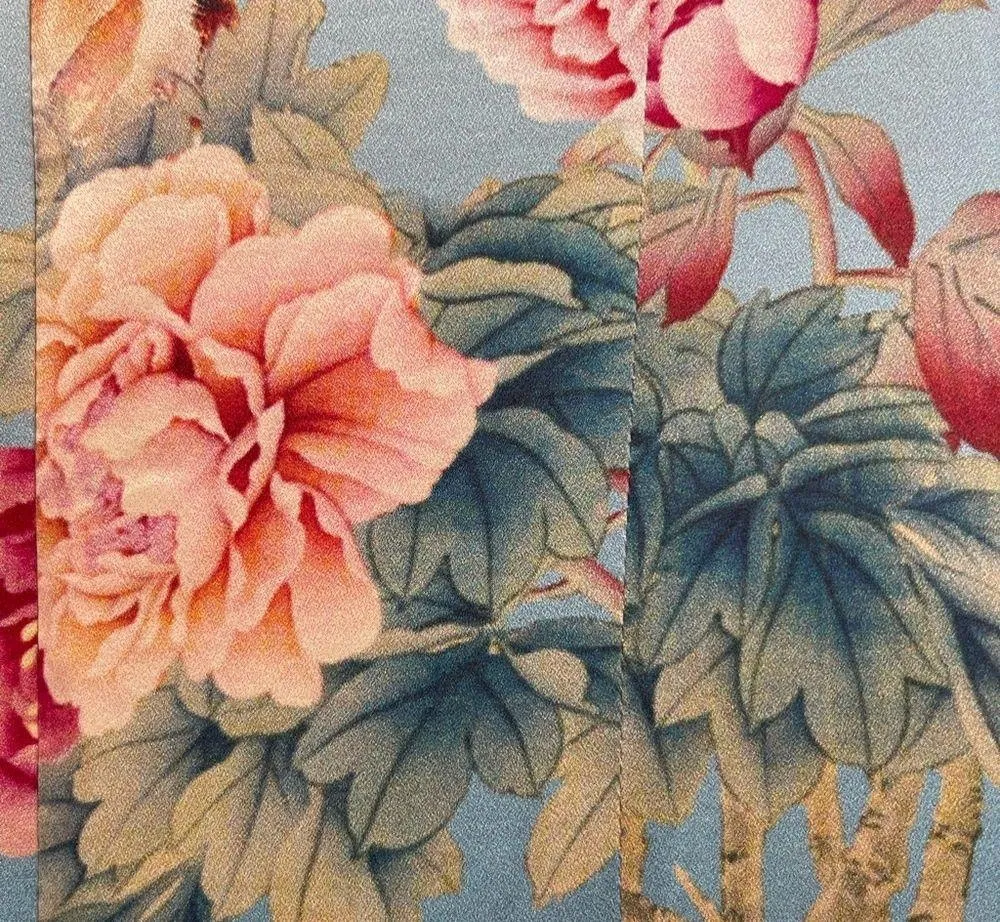 Woman’s cheongsam silk dress Size L - Image 3