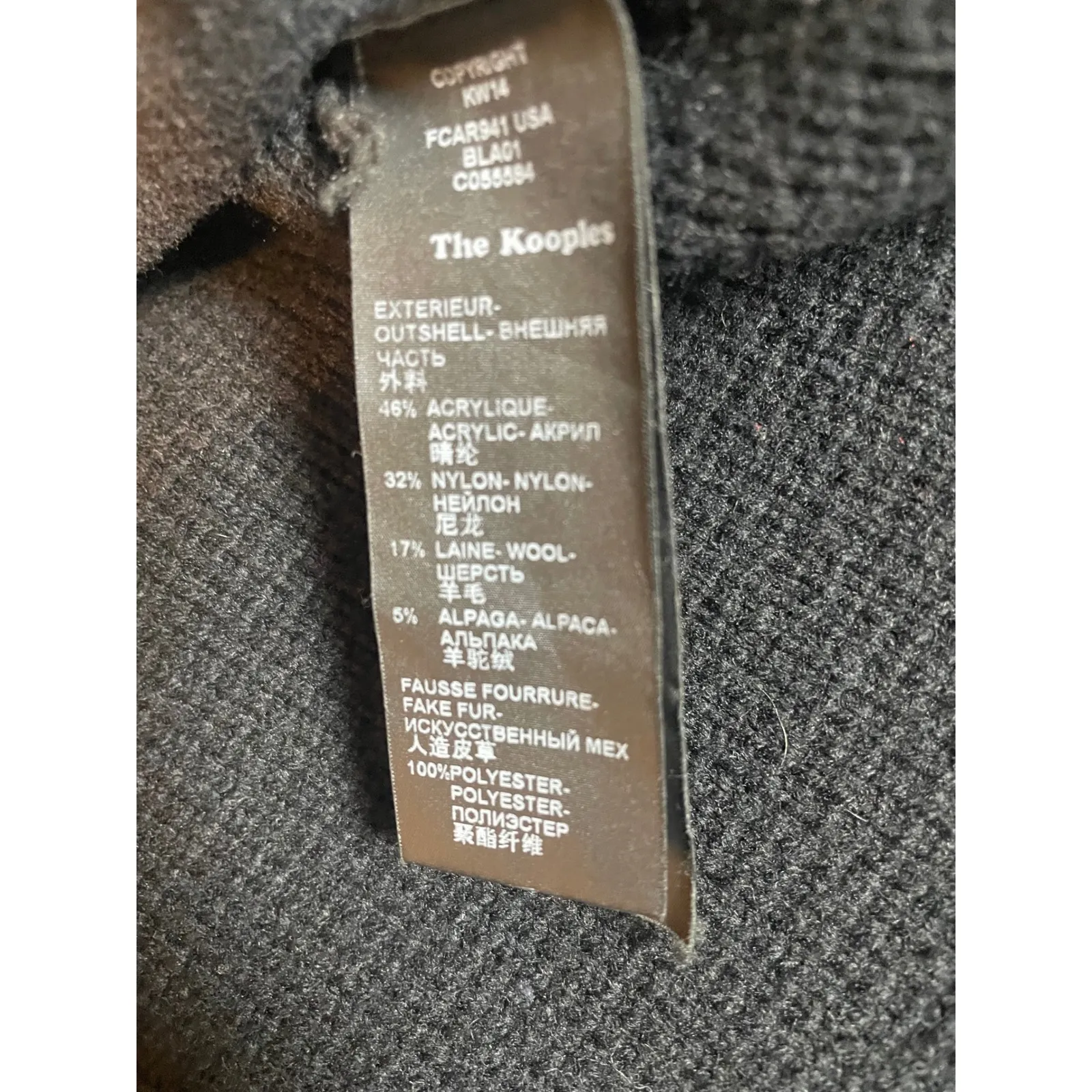 Anwnd  Black Distressed Eyelet Cropped Sweater - Image 6