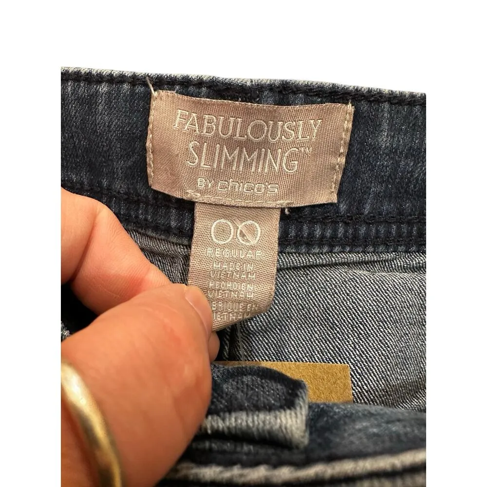 Chico’s 00 Fabulously Slimming Jeans 30x30 with Stretch Waist - Image 2