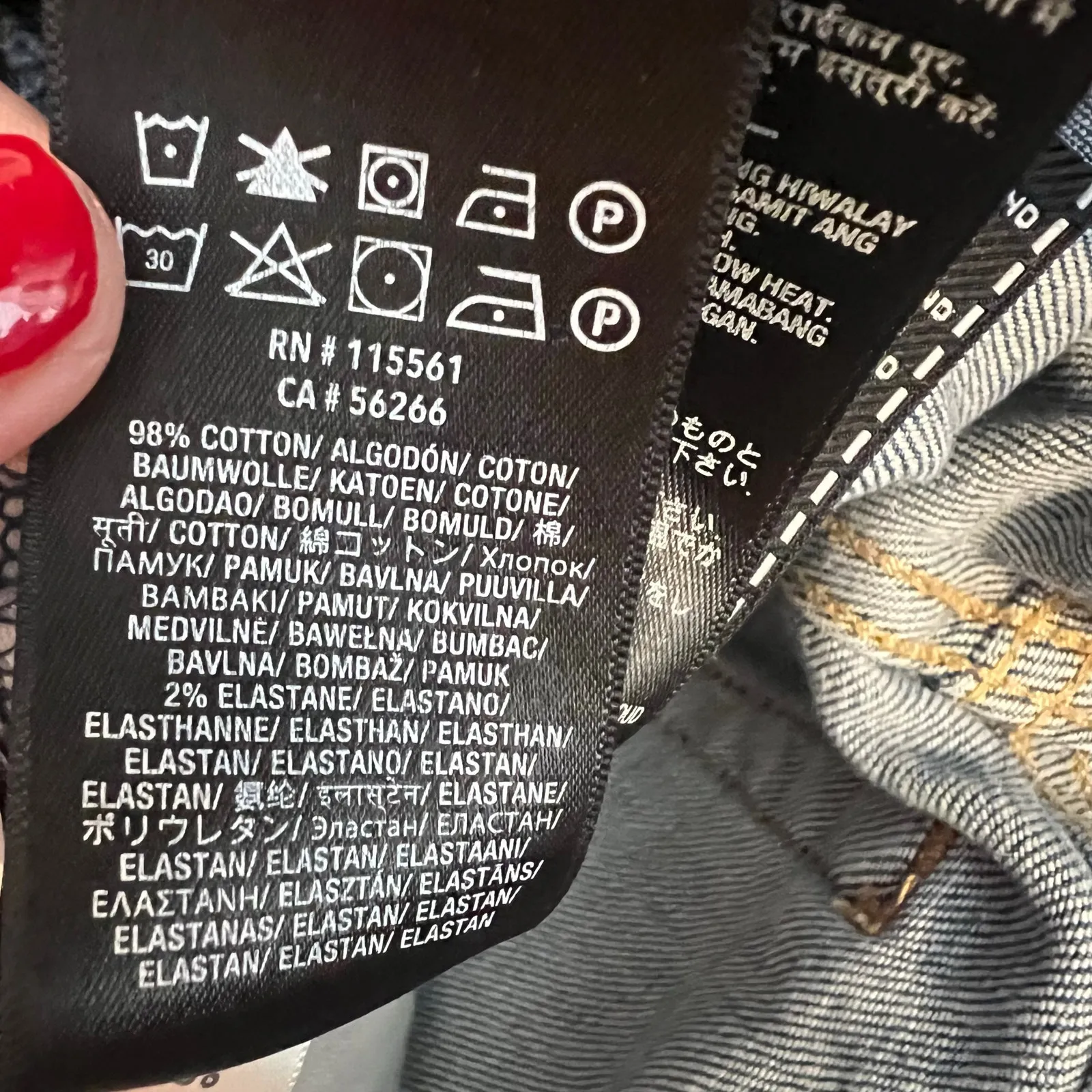 7 For All Mankind 7FAM high waist cropped straight raw hem blue jeans size 27 /4 - Image 10