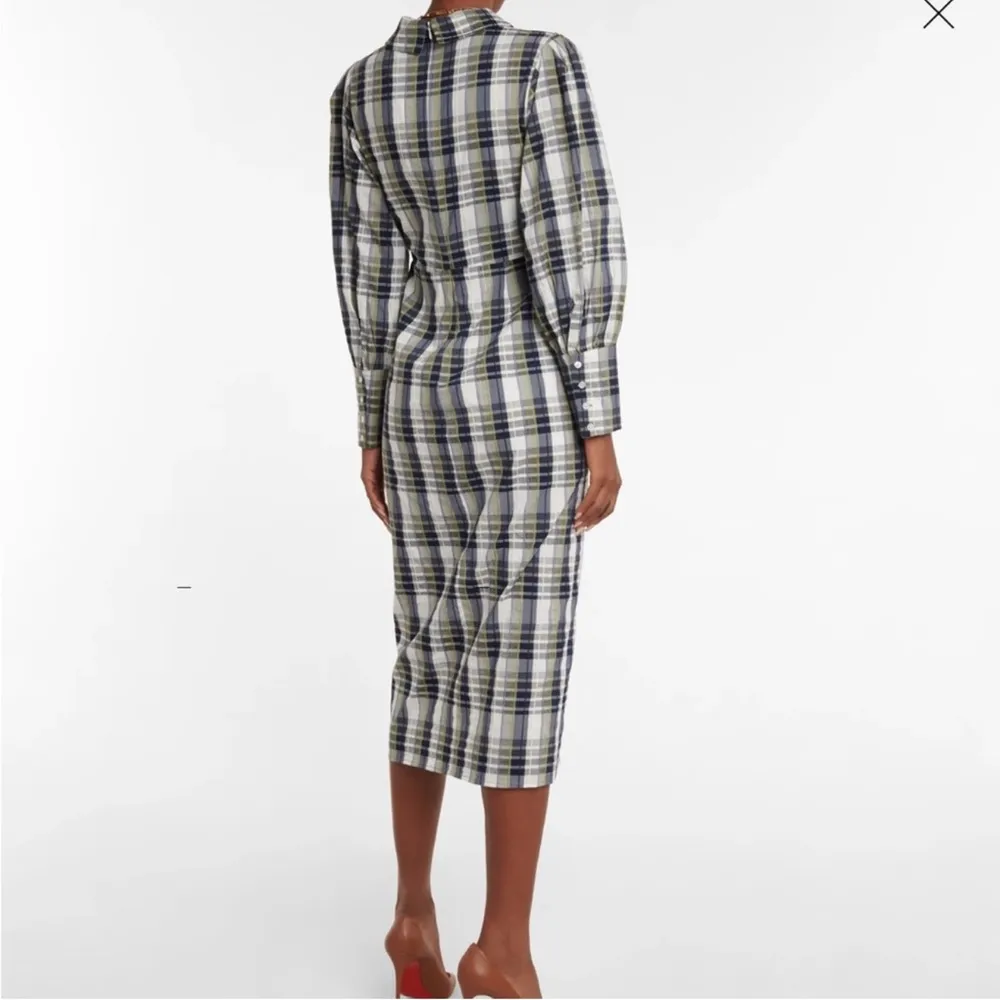 Veronica Beard Copelyn plaid cotton-blend shirt dress - Image 2
