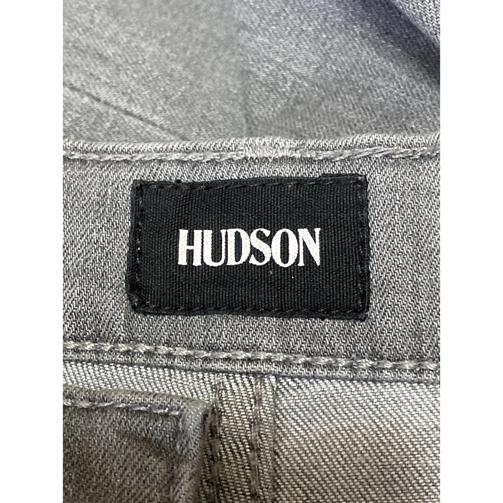 Hudson Women's Gray Mid Rise Distressed Baggy Wide Leg Denim Jeans Pants Size 28 - Image 4