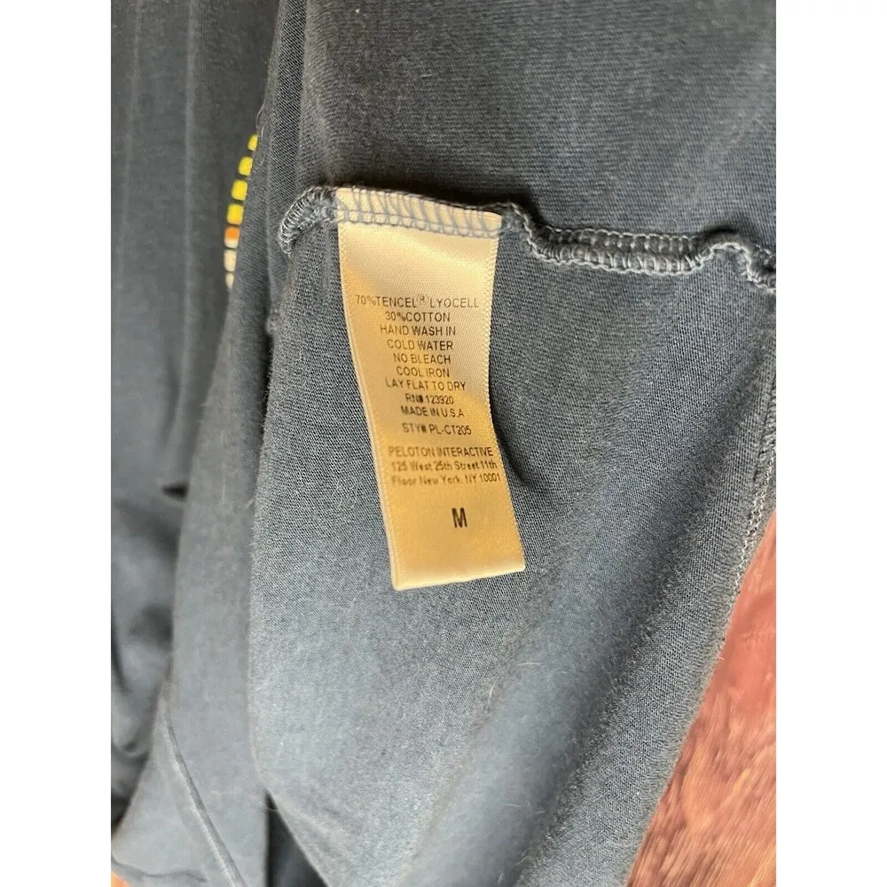 Peloton  Women’s Blue Racerback Logo Graphic Muscle Tank Top Size Medium - Image 8