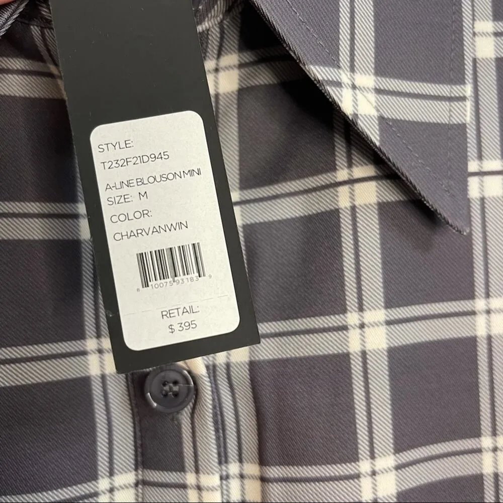 Toccin A Line Blouson Mini Shirtdress Size M - Image 7