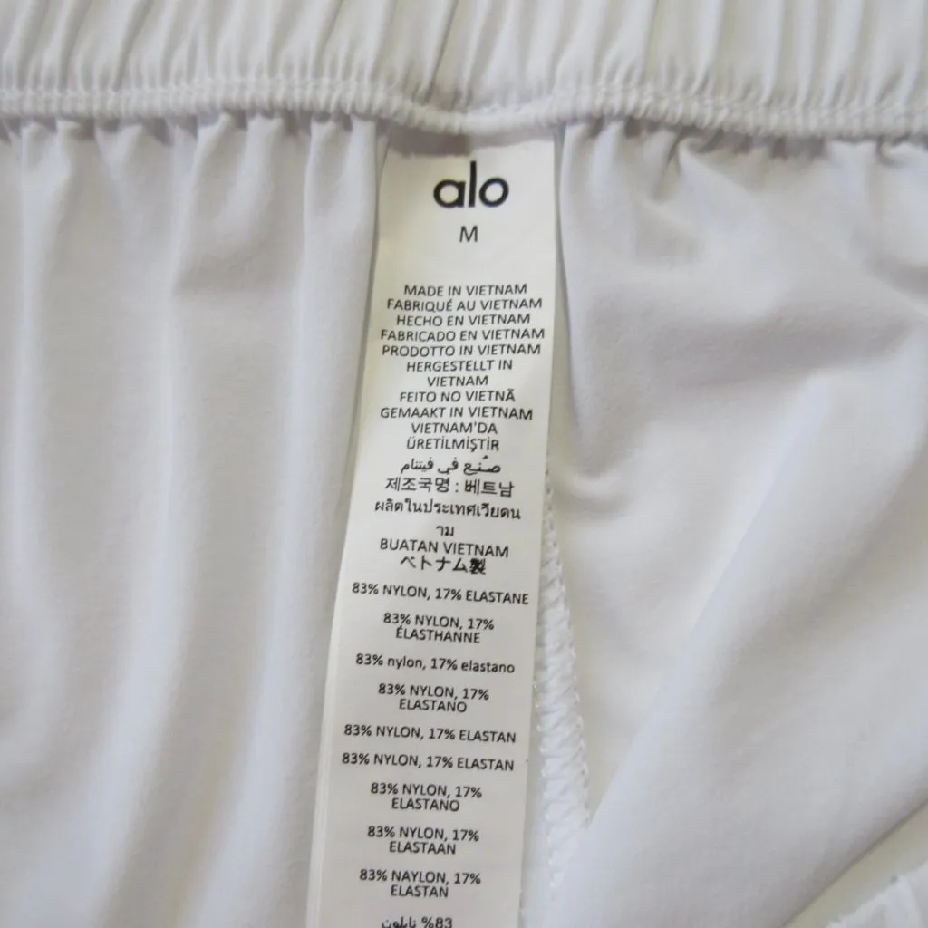 NWT Alo Yoga Breezy Wide Leg Pant (Regular) in White Lightweight Pants M - Image 5