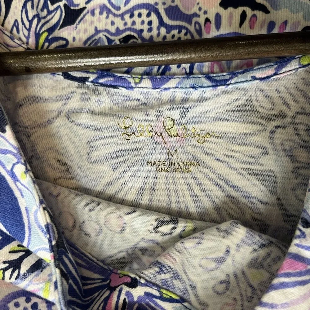 Lilly Pulitzer Size M Namastay Jungle BAY DRESS Short Sleeve Elephants NWOT - Image 8