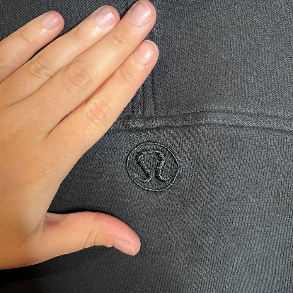 Lululemon Black Floral Embroidered To You Long Sweatshirt - Image 6