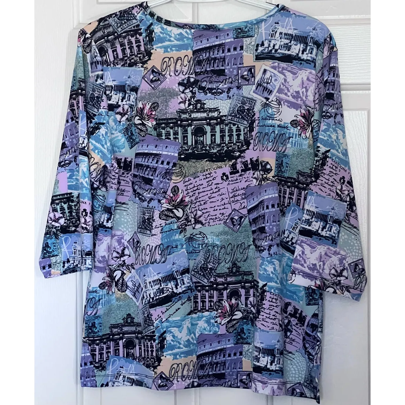 Bon Worth Women's‎ Teal Purple Black V - Image 3