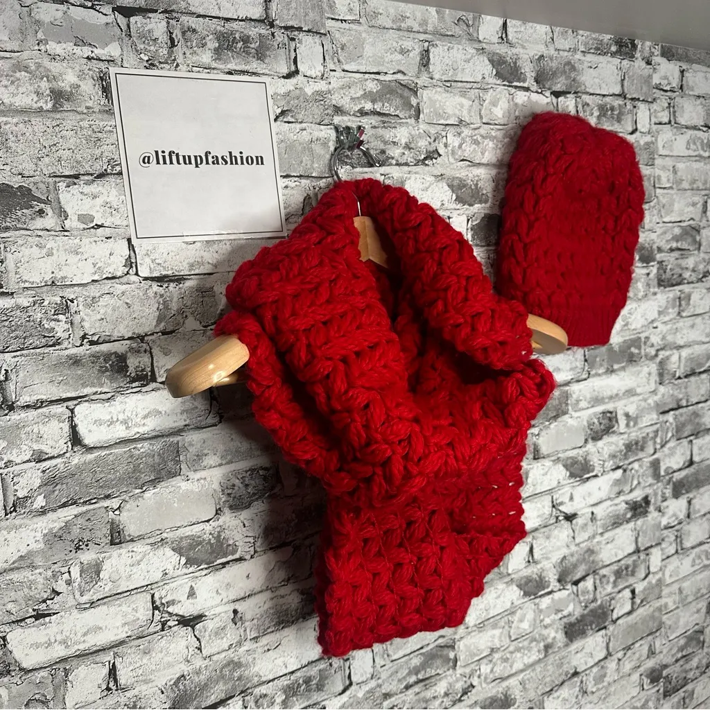 Lane Bryant Red Knit Hat - Image 2