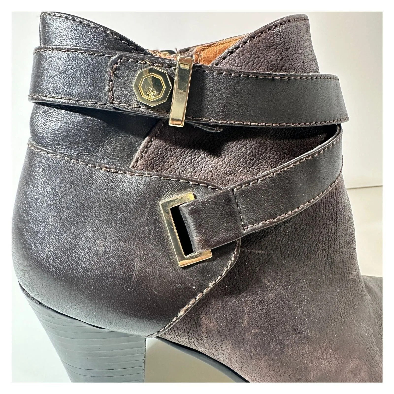 Louise et Cie Lo Ranier‎ Booties Womens Sz 8 Leather Western Cowgirl Chic Style - Image 6