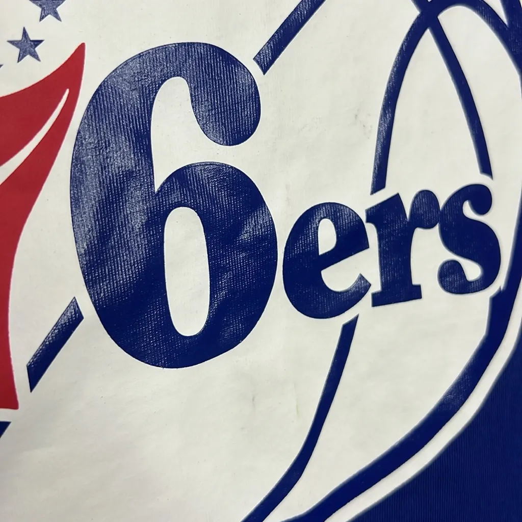 Nike Women's Philadelphia 76ers Blue City Edition Essential T-Shirt. Size M - Image 3