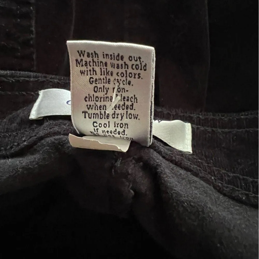 Vintage Black Corduroy midi skirt. Size 16. - Image 6