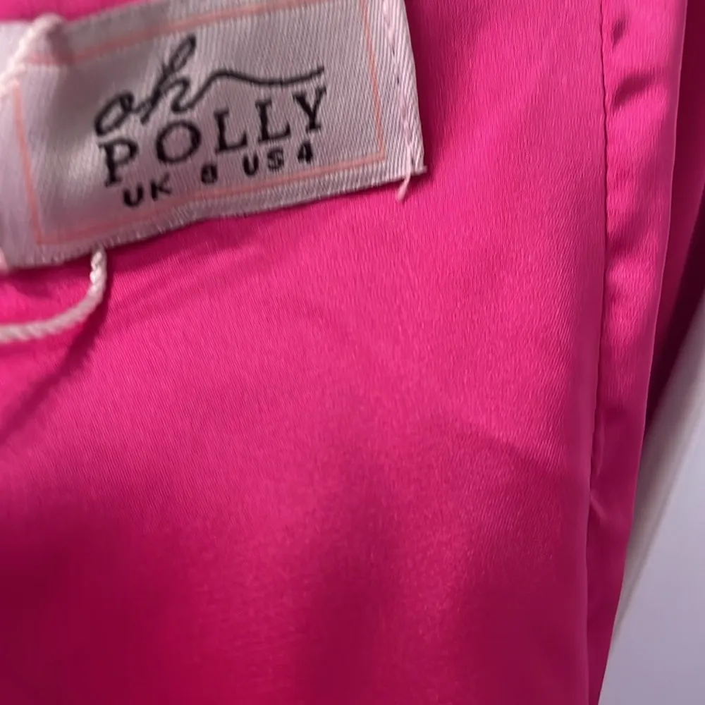 Timeless Romance Ruched Asymmetric Satin Mini Dress in Pink Size 4 - Image 9