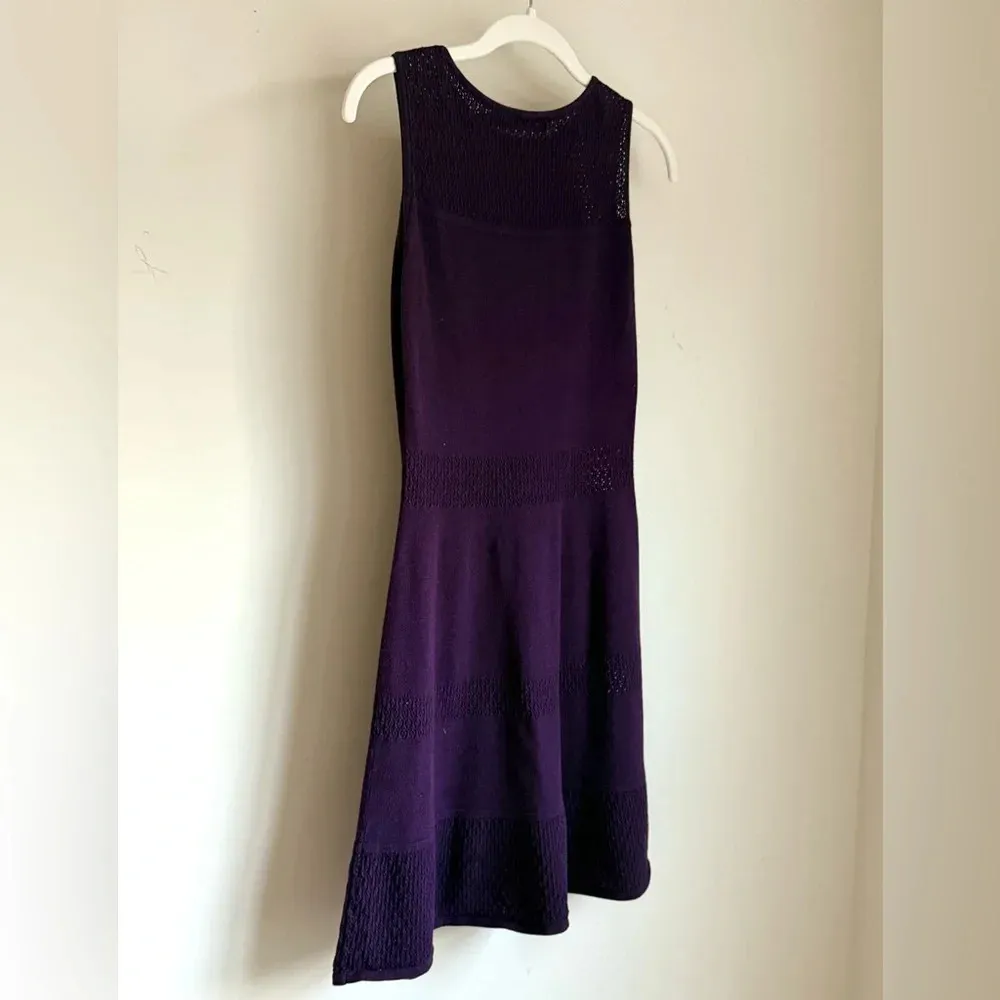Lauren Ralph Lauren Purple Sleeveless Knit Dress in a size PXS - Image 2