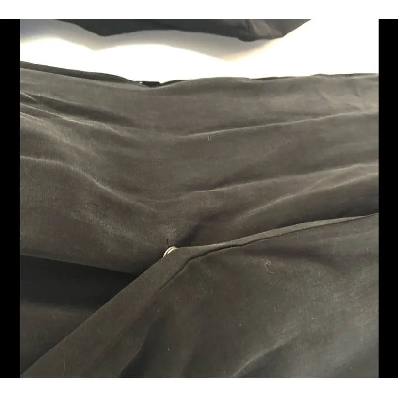 H&M Black V-Neck Wrap Dress Lightweight 3/4 Sleeve Size 2 - Image 12