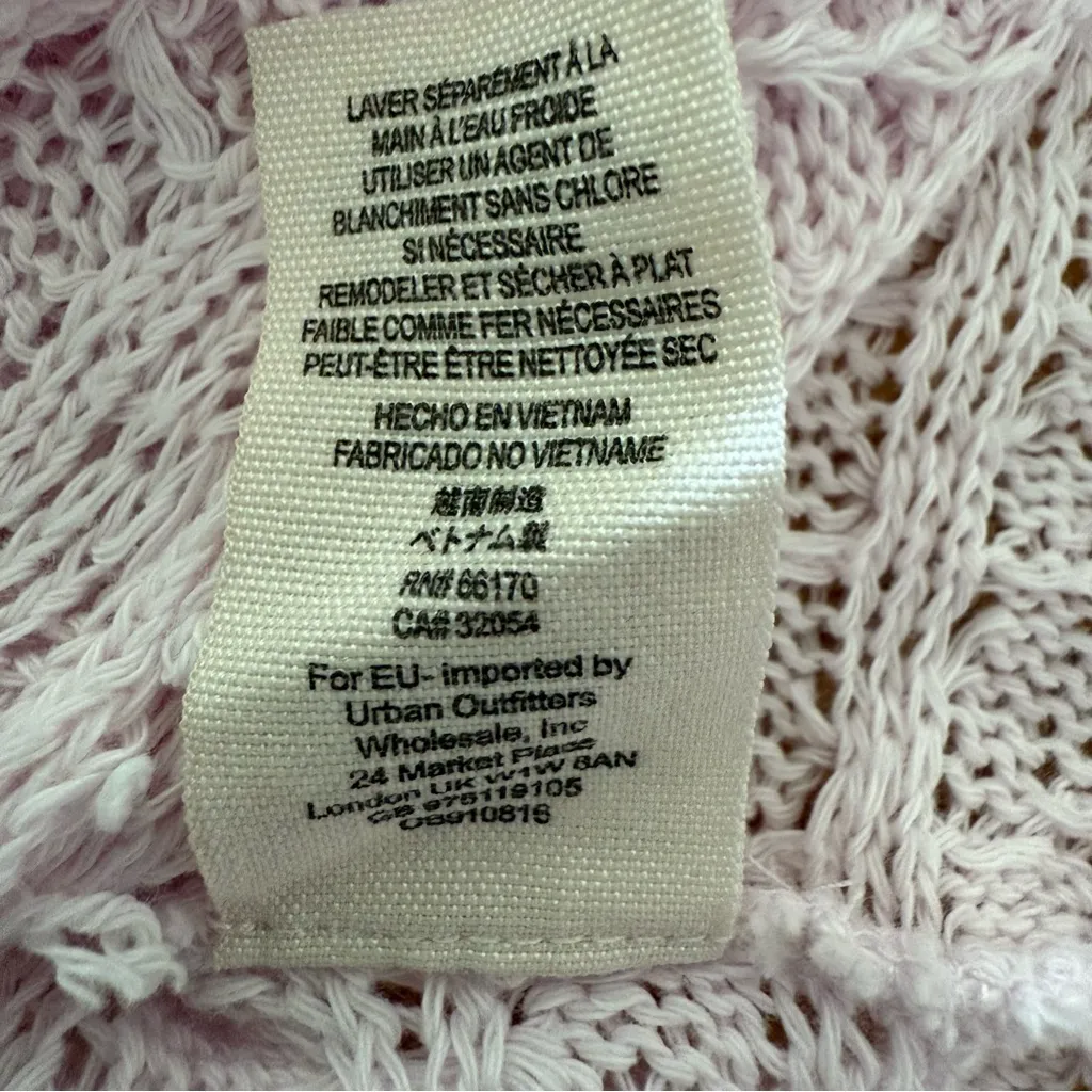 We The Free Boho Soft Pink Knit‎ V-Neck Sweater 100% cotton size extra small - Image 13