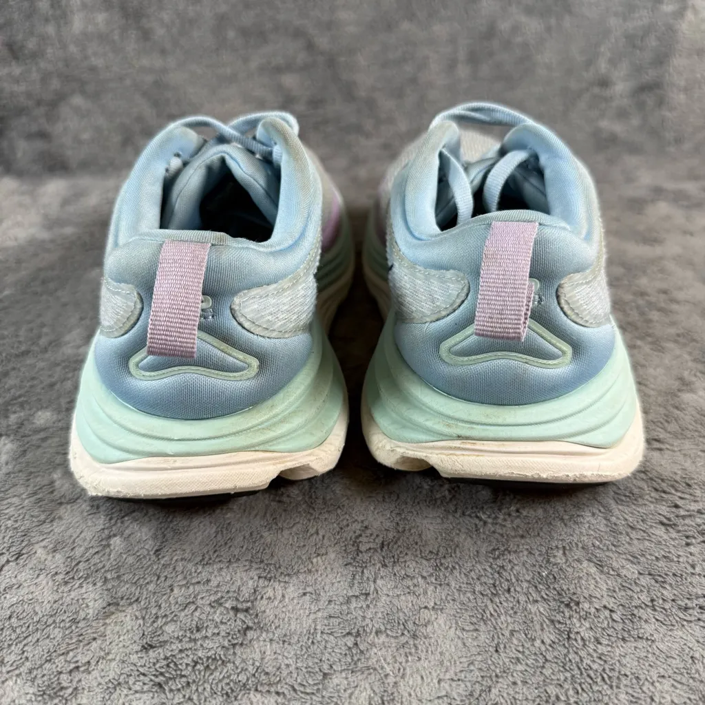 Women’s 5.5 HOKA ONE ONE Gaviota 5 Running Shoe Airy Blue Sunlit Ocean - Image 3